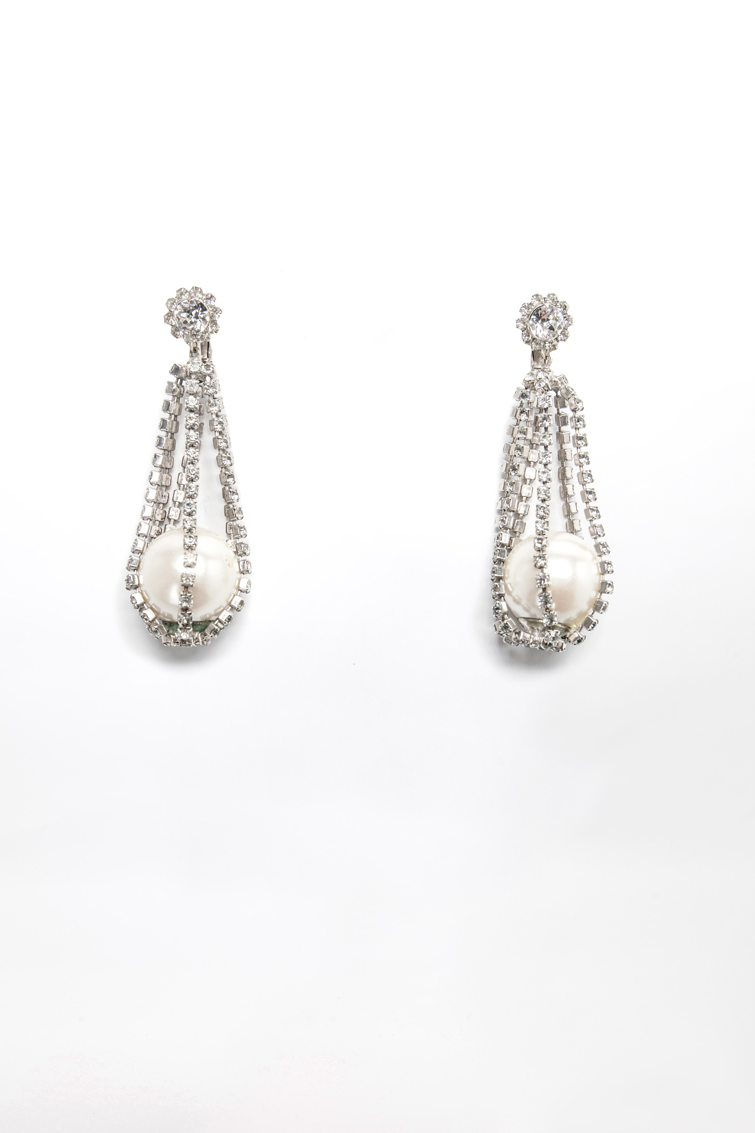 Cardi B Crystal Paerl Earrings